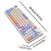 RISOKEYS K82 Gaming Keyboard RGB Light Gaming Keyboard USB Port Gamer Personalized Wired Keypad for Notebook Laptop Desktop PC Gamer (Blue) - 2 of 4