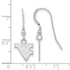 Black Bow Jewelry Sterling Silver West Virginia Mountaineers NCAA Dangle Earrings - 2 of 3