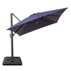 Crestlive Products 10'x 13' Patio cantilever Umbrella with Base Set High-strength Aluminum Pole with 360°Rotation 5 Heights Adjustable - 2 of 4
