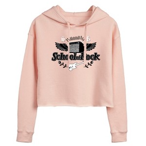 Women's - School of Rock - Original Logo Cropped Graphic Hoodie - 1 of 2