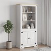 VidaXL Cupboard Mexican Pine Corona Range White 31.5"x15.7"x66.9" - 2 of 4