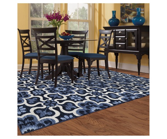 8'X10' Medallion Area Rug Blue - Mohawk