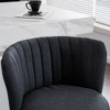 CAVINAS 25.2"Counter Height Swivel Bar Stools with Velvet Upholstery,Set of 2,Modern Counter Stools,Chic Accent Chairs for Kitchen - 2 of 4