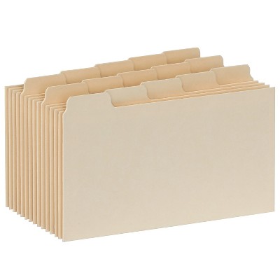 Oxford Index Card Dividers 3" x 5" Manila 100/Pack (40352)
