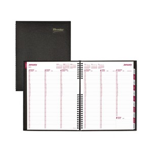 CoilPro Weekly Appointment Book in Columnar Format, 11 x 8.5, Black Lizard-Look Cover, 12-Month (Jan to Dec): 2026 - 1 of 4