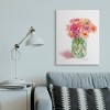 Stupell Industries Pink Daisy Watercolor Bouquet in Canning Jar - 2 of 4