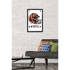 Trends International NFL Cincinnati Bengals - Drip Helmet 20 Framed Wall Poster Prints - 2 of 4