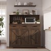 47.2" Sideboard with Storage, Wooden Large Storage Cabinet with 3 Doors, 3 Drawers and 1 Countertop, Suitable for Dining Room, Living Room - 4 of 4