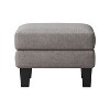 PAGED 30 Inch Ottoman with Storage, Modern Side Table Footrest Ottoman with Wooden Legs and Nail Trims for Living Room, Bedroom - 3 of 4