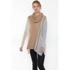 J CASHMERE Women's 100% Pure Cashmere Cocoon Dolman Sleeve Cowlneck Sweater - 3 of 4
