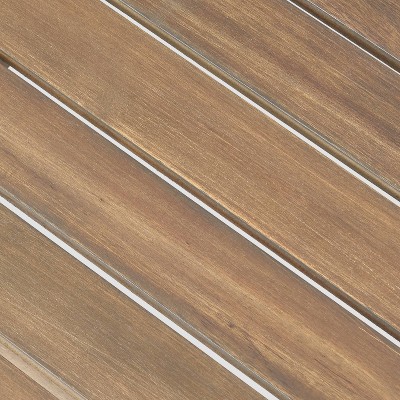 Sedona Gray Acacia Wood Outdoor Slat Coffee Table