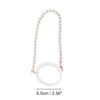 Unique Bargains Portable Faux Pearl Chain Water Cup Handle 1 Set - 2 of 4