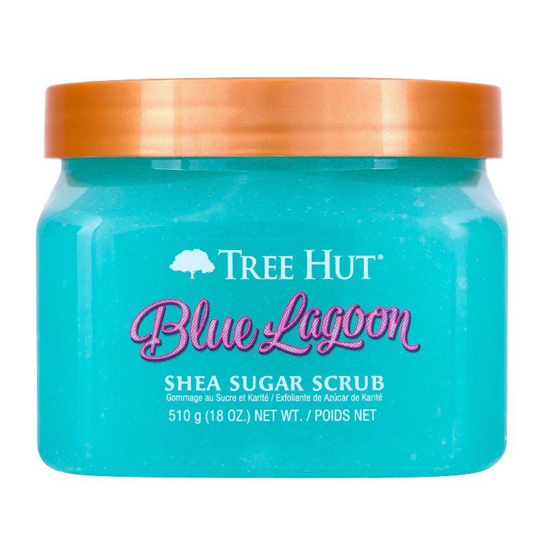 Tree Hut Blue Lagoon Shea Sugar Sea Minerals &#38; Orange Body Scrub - 18oz, 1 of 14