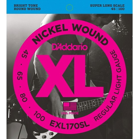 D'Addario EXL170SL Regular Light Nickel Wound Super Long Scale Bass Strings - image 1 of 4