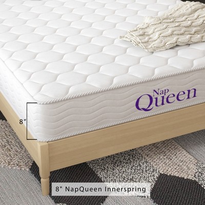 NapQueen 8" Full Size White Innerspring Mattress