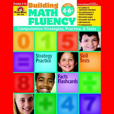 Evan-Moor Building Math Fluency Book, Grade 4 to 6