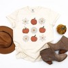 Simply Sage Market Women's Pumpkin Daises Checkered Short Sleeve Garment Dyed Tee - 2 of 2