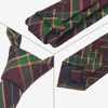 INSPIRE CHIC Plaid Woven Self-tied Striped Skinny Necktie 2.8" for College Graduation Campus 1 Pc - 3 of 4