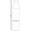 Uniquewsie Elegant Black or White Cylinder Shaped Tall Spun Bamboo Floor Vases, Embellished with a Glossy Lacquer - 4 of 4