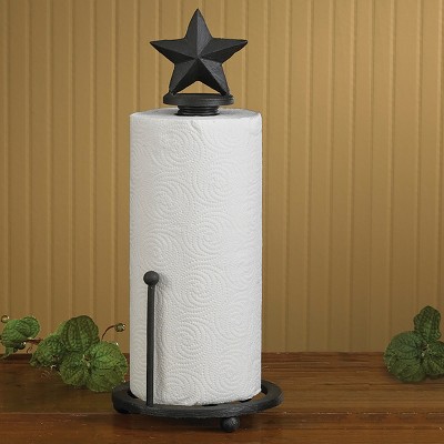 Blackstone Star Black Iron Paper Towel Holder