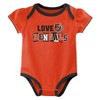 NFL Cincinnati Bengals Infant Girls' 3pk White Bodysuit - image 3 of 4