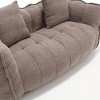 SEVOBAL Sofas Oversized Bean Bag Chair with Armrests High-Resilience Foam and Soft Chenille for Living Room Bedroom, Brown, 66"*35"*25" - 4 of 4
