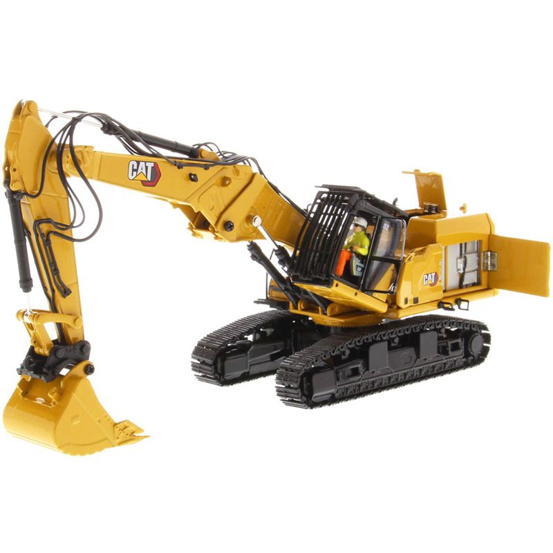 CAT Caterpillar 352 Ultra High Demolition Hydraulic Excavator w/ Operator & Two Interchangeable Booms 1/50 Model Diecast Masters, 3 of 7