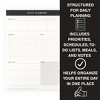 Altitude Supplies 8.5"x11" Vertical Planning Notepad, 60 Sheets, Daily Organizer, Black and White - 2 of 4