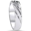 Pompeii3 1/10ct Black Diamond Mens Ring 14K White Gold - 2 of 4