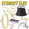Joyfy Halloween Party Favors 12 Pcs Hip Hop Cosplay Costume 80s 90s Rapper Accessories Outfit for Men Women Old School Rapper Themed Decorations - 3 of 4