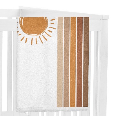Sweet Jojo Designs Baby Girl Swaddle Blanket - Pink/Grey Boho Floral, 47"x47" Stretchy Jersey Knit