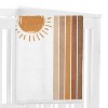 Sweet Jojo Designs Boy or Girl Gender Neutral Unisex Milestone Swaddle Baby Blanket Boho Sun Orange and Taupe - 2 of 4