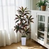 Artificial Dracaena Plant,Tropical Art Tree in Pot,Realistic Deco Plants, Floor Plant for Living Room,Home Office,Decoration for Indoor and Outdoor - 2 of 4