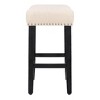 WestinTrends Upholstered Saddle Seat Barstool and Counter Stool - 4 of 4