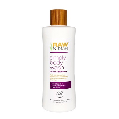 Raw Sugar Simply Body Wash - Pineapple + Maqui Berry + Coconut - 25 fl oz