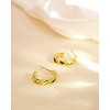 Molenia Gold Chunky Hoop Earrings for Women, 925 Sterling Silver 14K Gold Plated Huggie Earrings Jewelry Anniversary Christmas Birthday Gifts for Her - 4 of 4