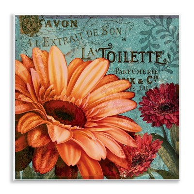 Stupell Industries Daisies with Antique French Backdrop, 12" x 12"