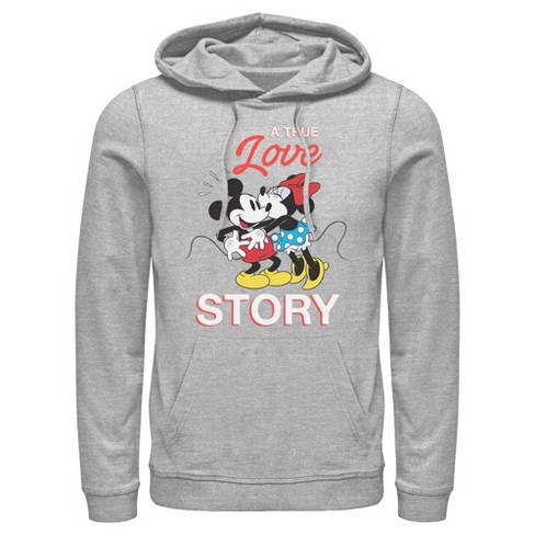 Men's Mickey & Friends True Love Story Pull Over Hoodie - image 1 of 4