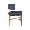 Meridian Furniture,Rivage Durable Linen Textured Fabric Dining Chair, Set of 2 - 4 of 4
