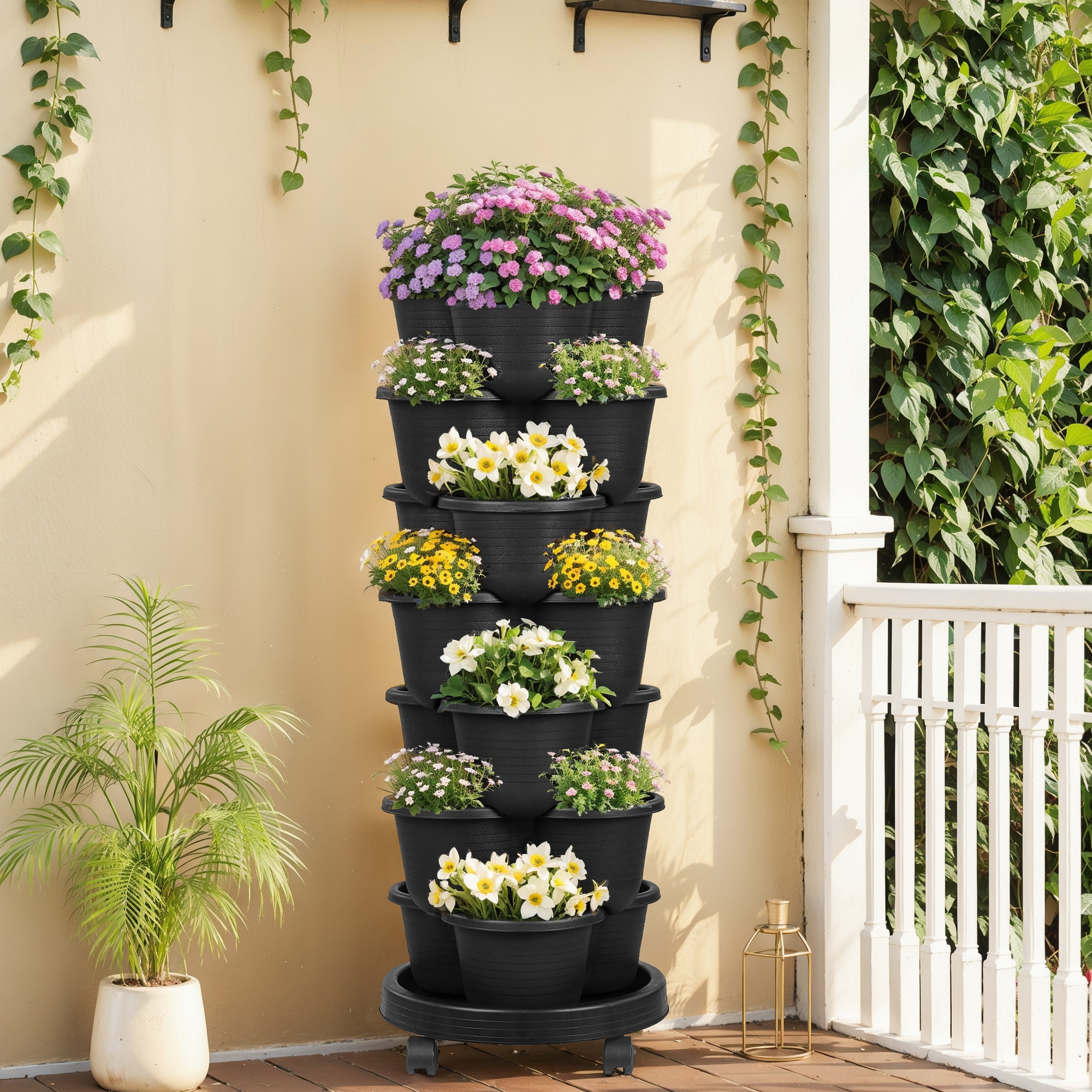 VECELO 7-Tier Herb Tower