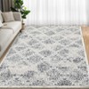 Machine Washable Living Room Rug Indoor Rug Kitchen Accent Rug Distressed Carpet Low Pile Bedroom Rug Office Dining Room Olive - 2 of 4