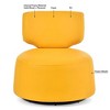 29.13" W Swivel Chair With 360° Silent Rotating Base Modern Accent Round Swivel Barrel Chairs, Wide Swivel Chair - 3 of 4