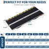 COZONY Portable Wheelchair Ramp, Folding Aluminum Ramp for Steps & Doorways, 600 lbs, Non-Slip, Adjustable Height, Indoor/Outdoor, 2-8 ft - 3 of 4