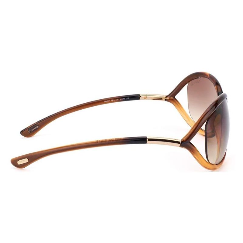 Tom Ford Jennifer FT0008 50F Mens Oval Sunglasses Brown 61mm, 3 of 4
