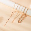 HTUTWOO Multi-layered Cross Pendant Necklace, Y Shape Long Clavicle Necklace, Rhinestone Choker, Jewelry Gift for Women - 4 of 4