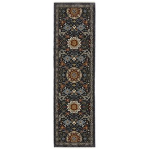 Oriental Weavers A006B1068235ST Aberdeen 006B1 Rectangle Traditional Rug Blue - 2 ft. 3 in. x 7 ft. 6 in. - 1 of 4