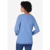 Woman Within Plus Size Layered-Look Lace Trim Tee - 3 of 4