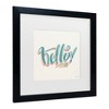 Trademark Fine Art - Janelle Penner Hello I Matted Framed Art - 3 of 4