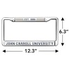 John Carroll University Full Size Standard License Plate Metal Frame - image 4 of 4