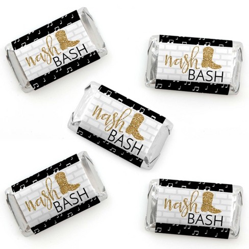 Big Dot Of Happiness Nash Bash Mini Candy Bar Wrapper Stickers Nashville Bachelorette Party Small Favors 40 Count Target